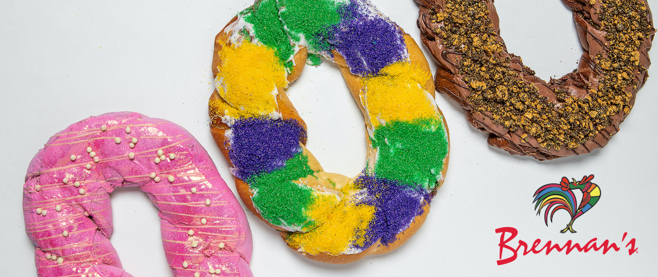 King Cakes By Brennan S Events Brennan S Restaurant A New Orleans Tradition Since 1946